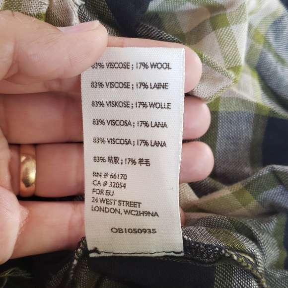 NWT Free People Pacific Dawn Plaid Shirt Black - Picture 9 of 11